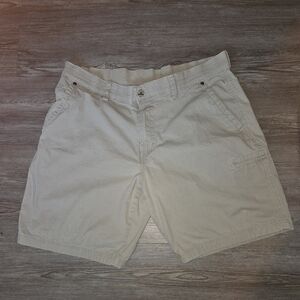 Weatherproof Shorts Men’s Size 36 Beige Utility Trail Ripstop Stretch